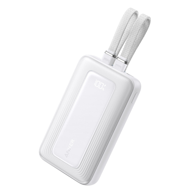 【3C认证可上飞机】Anker安克旅行充电宝自带线45W快充20000mAh小巧便携移动电源2025新款适配苹果17华为小米