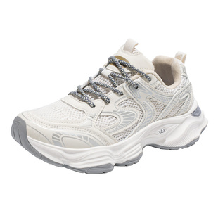 港风老爹鞋男款冬季潮牌高级感青少年网面休闲百搭厚底增高运动鞋