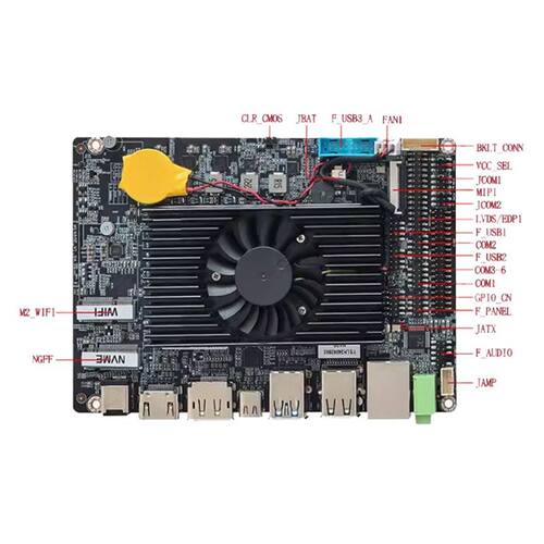赛扬3.5寸N97N100N305迷你工控主板低功耗6com宽压嵌入式工业电脑