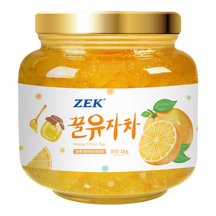 韩国进口ZEK蜂蜜柚子茶柚子酱冲饮罐装冲泡果酱茶百香果原装泡水
