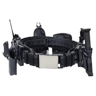 侧开快拆武装执勤巡逻战术腰带八件套多功能腰带八大件塑钢快拔套