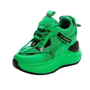 震地王10公分内增高女鞋ins显瘦春夏运动 老爹鞋透气厚底休闲网鞋