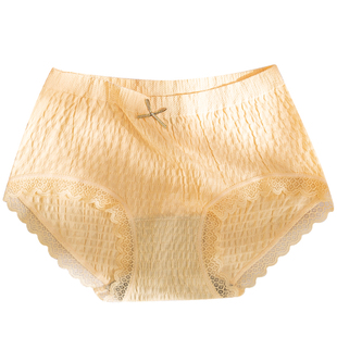 夜情猫内裤女士薄款纯棉裆蕾丝中腰少女生无痕夏季日系透气短裤头