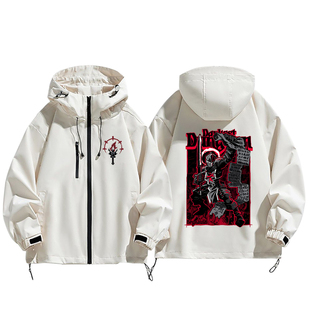 暗黑地牢游戏克苏鲁肉鸽周边外套联名冲锋衣秋冬季男三合一款防风