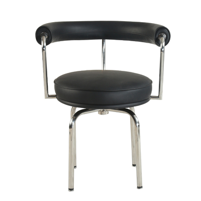 LC7Chair图南椅简约皮艺旋转餐椅