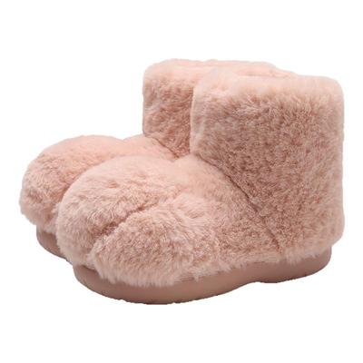 细细条加绒加厚猫爪毛毛靴女冬