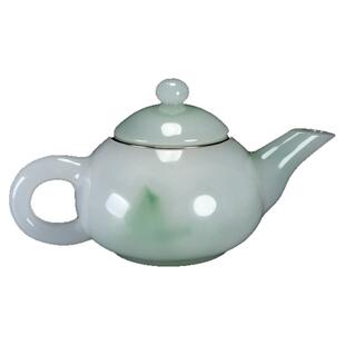 纯天然丹江翠绿玉石功夫茶壶单个高端养生泡茶茶具送礼佳品茶具!