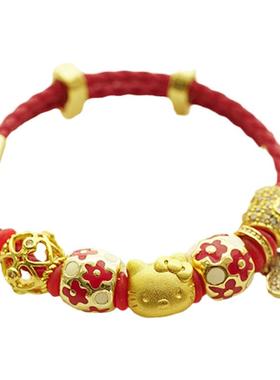 红绳hellokitty手链可爱精美手链