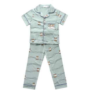 儿童睡衣套装男夏季短袖纯棉男童居家服新款睡衣空调服薄款中大童