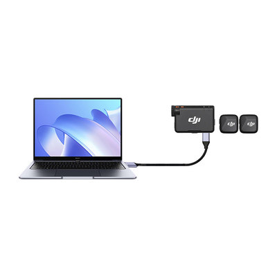 适用DJI大疆MicMini无线麦克风连接线电脑USB直播伴侣TypeC音频线转接线无需驱动windows7/10/11专用配件