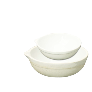 瓷蒸发皿加厚圆底半球形陶瓷元皿60mm/90mm结晶蒸发皿耐高温耐酸碱初高中化学实验室用蒸发浓缩溶液灼烧器材