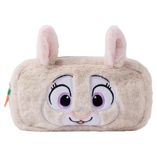 迪士尼正版朱迪尼克毛绒笔袋疯狂动物城可爱卡通铅笔收纳袋女小学生超大容量文具袋2026新款男孩儿童铅笔袋