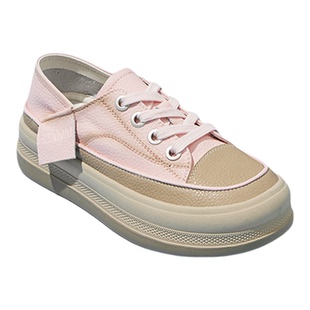 华耐厚度增高板鞋子女2025新款夏季爆款时尚气质粉色休闲运动鞋