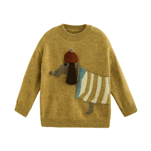 砚台家童装儿童针织毛衣冬装新款衣服宝宝毛线衣内搭男童冬装上衣