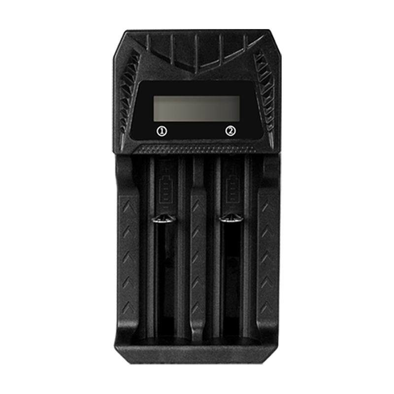 电池双槽充电器18650锂电池3.7v智能快充镍氢1.2v镍铬通用型座充