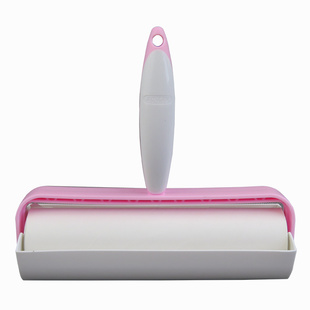 斜撕粘尘纸衣服毛球粘毛器19cm滚刷粘毛纸可撕式清洁滚筒粘毛卷纸