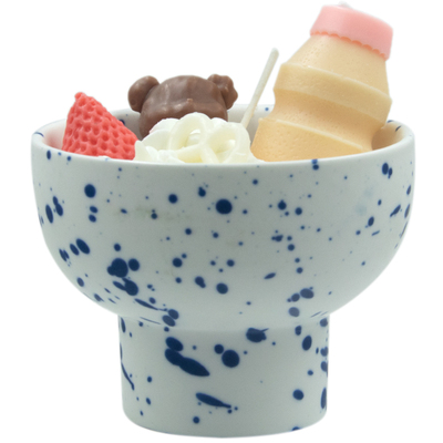 卧室生日礼物冰激凌小熊香薰蜡烛