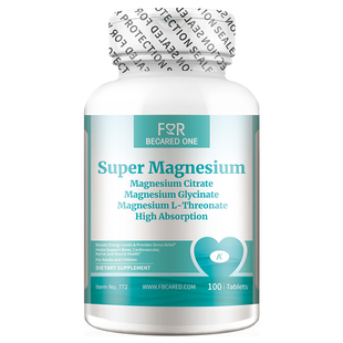 FBO苏糖甘氨酸镁补充剂螯合镁片酸镁儿童成人柠檬酸镁维生素400mg