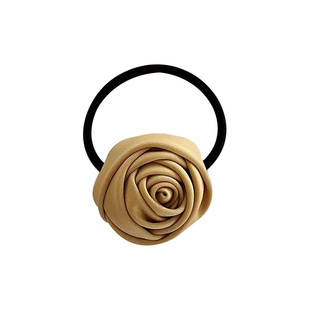 这一抹~超绝!玫瑰缎面发圈头饰小香风女发饰扎头发皮筋头绳发绳