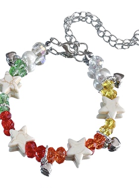 【星芒幻彩】MIES原创多巴胺彩色串珠星星手链设计师款氛围感百搭