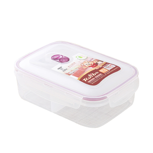 密封大容量分格饭盒 分隔微波炉多格便当盒小学生塑料长方形3三格