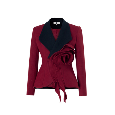 设计时尚保暖名媛加棉呢子外套