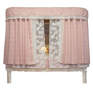 细嗅蔷薇宿舍遮光床帘u型滑轨道女大学生寝室下铺遮挡帘上铺窗帘