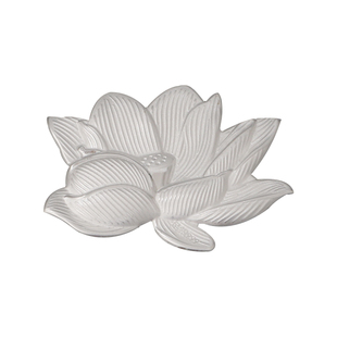 银莲花 老茶纯银999泡茶银叶子泡茶伴侣银茶叶茶宠茶配件摆件