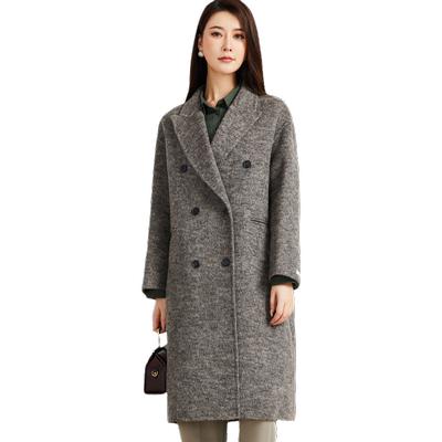 高级感中长款羊毛大衣