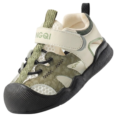 婧麒男女童包头防滑溯溪凉鞋