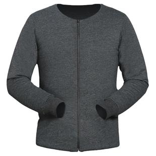 男士桑蚕丝小棉袄可脱卸内胆无领棉服冬季加厚贴身保暖手工丝棉衣