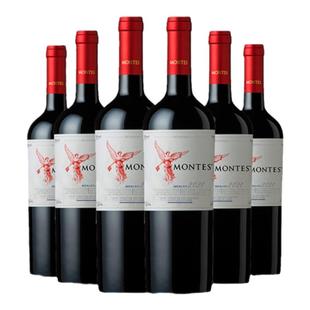 蒙特斯洲际好年官方正品红酒葡萄酒干梅洛智利原瓶进口经典整箱装