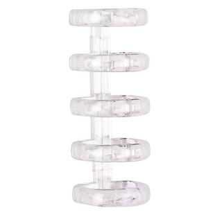 活页环扣diy活页环自制笔记本子可拆卸5孔活页夹彩色透明书本装订成册工具神器厚书封面纸打孔环扣活页固定扣