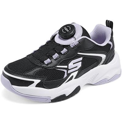 斯凯奇童鞋秋冬男女中大童厚底增高休闲鞋校园运动鞋耐磨跑步鞋