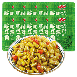 文武酸豆角独立小包袋装下饭咸菜开胃味菜拌饭酱腌菜外卖整箱批发