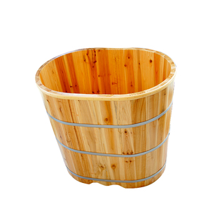 木桶浴桶加高小空间全身实木浴缸家用沐浴木盆成人泡澡木桶洗澡桶