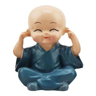 四不小和尚如来佛像茶宠车载卧佛摆件多肉盆景微观鱼缸装饰小摆件