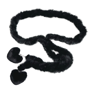 毛毛腰带女款配裙子装饰毛衣连衣裙打结腰绳时尚y2k辣妹腰链配饰