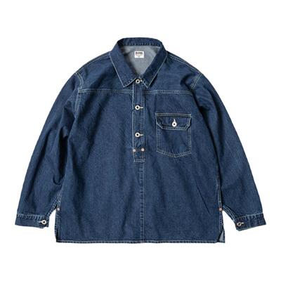 BARNS 40's T-BACK JKT 半开襟复古洗水 内搭外穿点睛夹克 23371