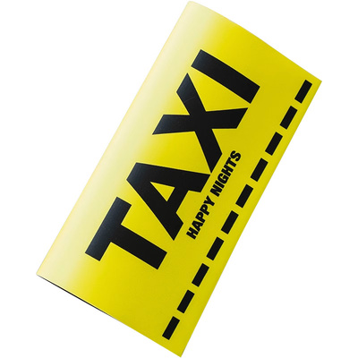 恐高症TAXI水洗标签贴汽车贴纸