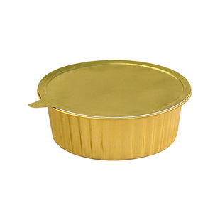 金色锡纸盒3000ml4000ml火锅海鲜锅酸菜鱼外卖打包盒保温可密封