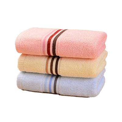 414上海无捻纱素色彩缎全棉毛巾
