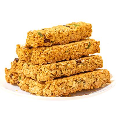 坚果蛋白棒饼干无糖精抗饿燕麦酥