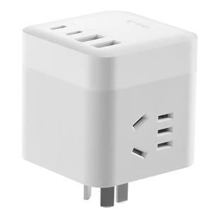 公牛魔方插座多功能USB多口充电插排家用扩展多孔排插转换器无线