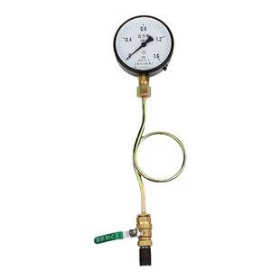 压力表成套配件配表弯缓冲管阀门旋塞阀底座Y-100套装打压水压表