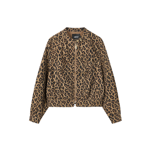 【商场同款】Jamor加墨时尚短款豹纹外套上衣2025春秋新款辣妹潮