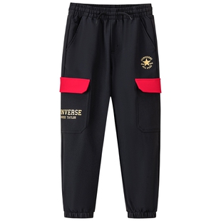 匡威男童裤子儿童长裤2025冬季新款女童运动裤休闲宽松卫裤束脚裤