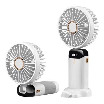 手持小风扇静音续航充电风扇便携式随身手拿电扇小型usb超长办公室无声挂脖制冷迷你户外强力学生风出行两用