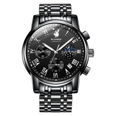 花花公子男士手表男款黑武士男表