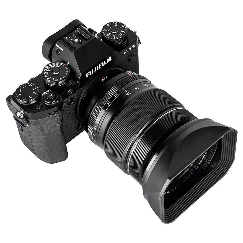 JJC适用富士XF 16-55mm F2.8 R LM镜头遮光罩XH2S X100V XS20 XS10 XT5 XT30II XE4微单相机保护配件